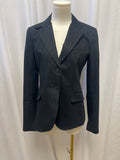 Theory Black Cotton Blazer