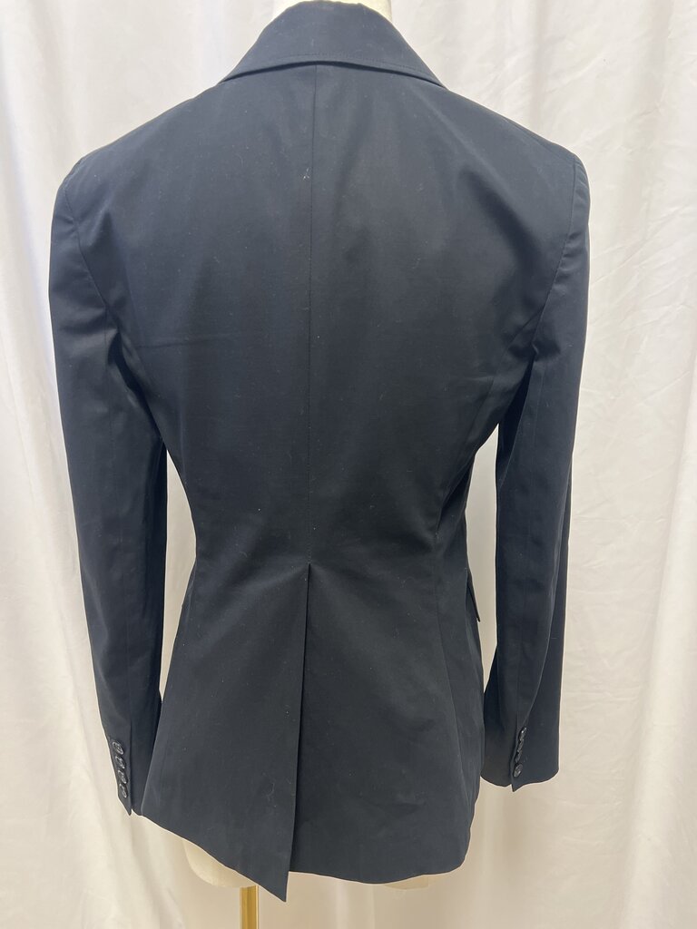 Theory Black Cotton Blazer