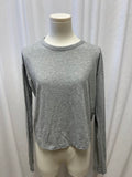 rag & bone Grey Cropped Long Sleeve Tee