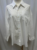R13 White Oversized Oxford Shirt NWT