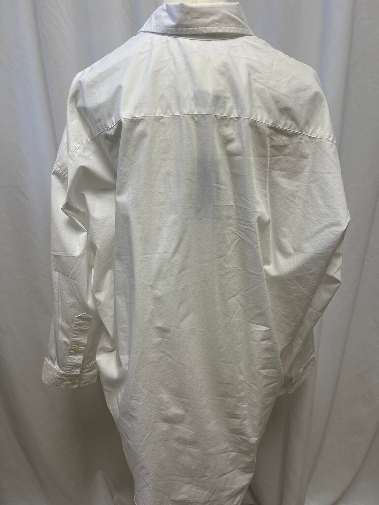 R13 White Oversized Oxford Shirt NWT