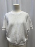 Perfectwhitetee White Short Sleeve Sweatshirt