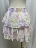 LoveShackFancy Tie Dye Mini Skirt
