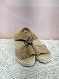 Eileen Fisher Open Toe Espadrille Wedges