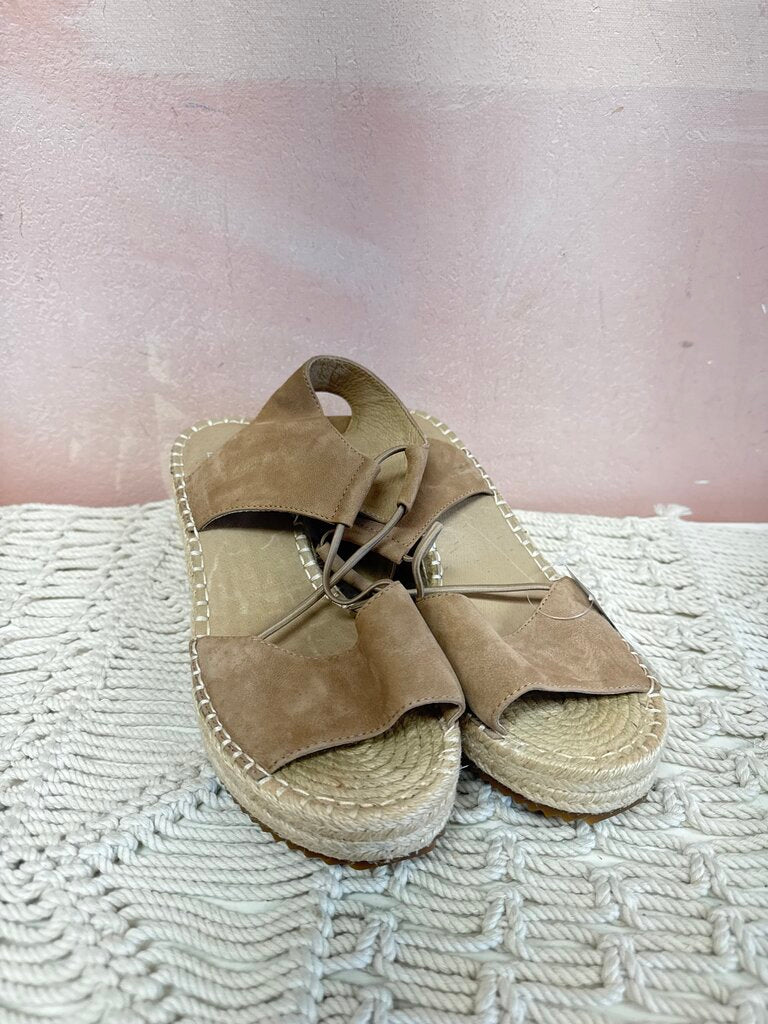 Eileen Fisher Open Toe Espadrille Wedges