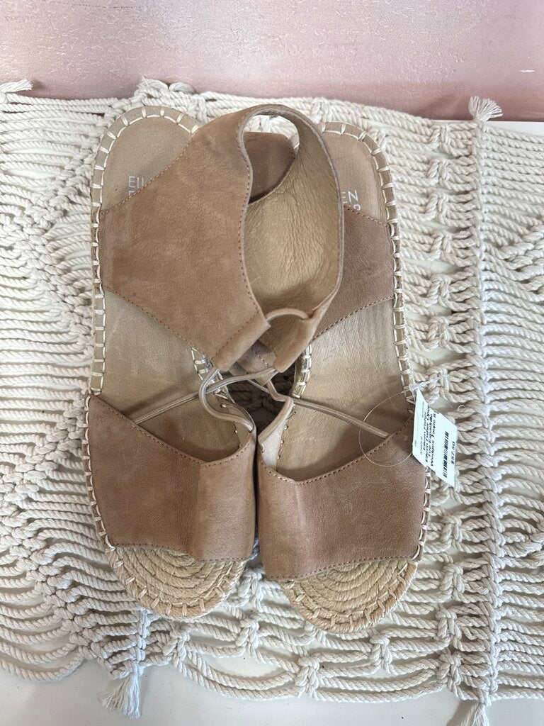 Eileen Fisher Open Toe Espadrille Wedges