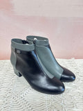 Chanel Leather CC Booties w/ Box & Dustbag