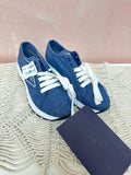 Prada Milano Denim Sneakers w/ Box