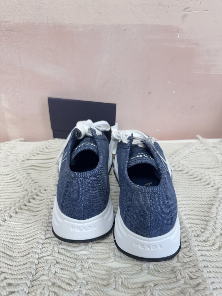Prada Milano Denim Sneakers w/ Box