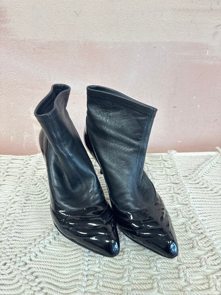 Celine Leather Heeled Boots