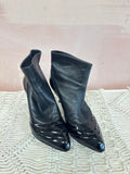 Celine Leather Heeled Boots