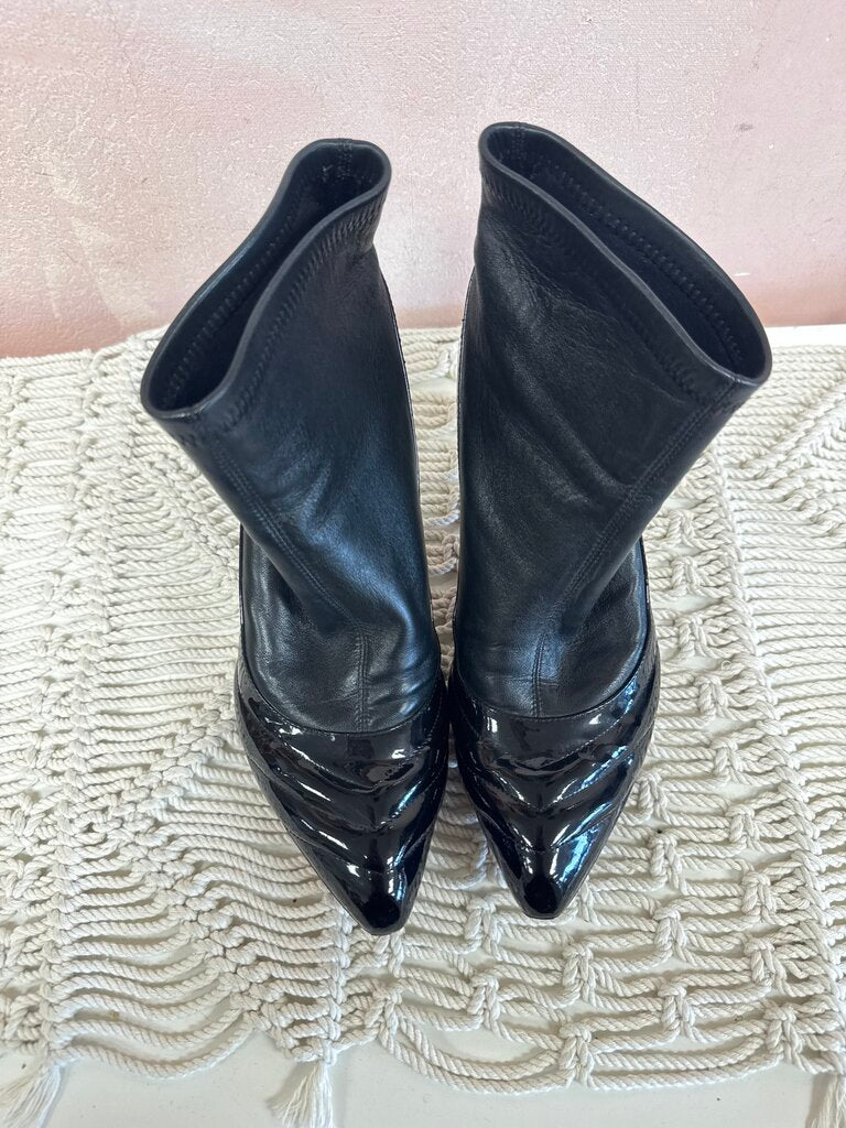 Celine Leather Heeled Boots