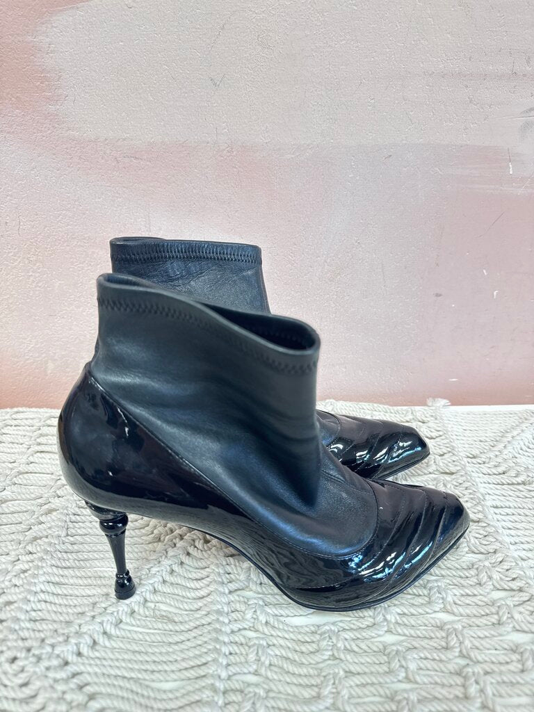 Celine Leather Heeled Boots