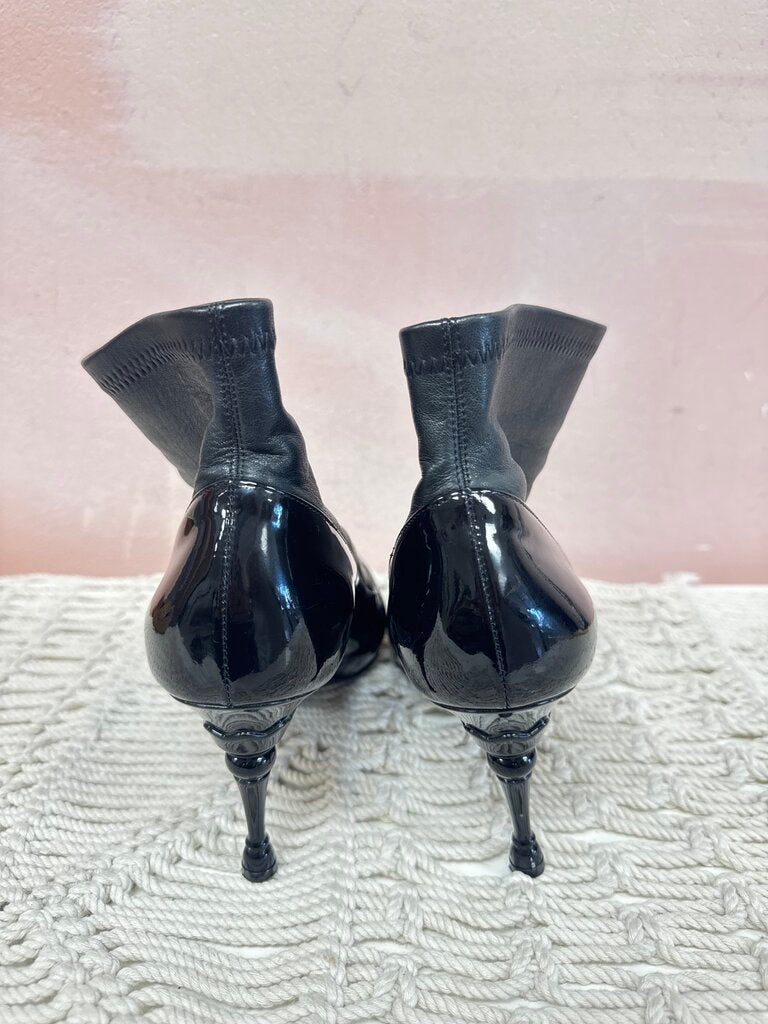 Celine Leather Heeled Boots