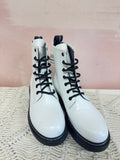 Alexander McQueen Leather Combat Boots