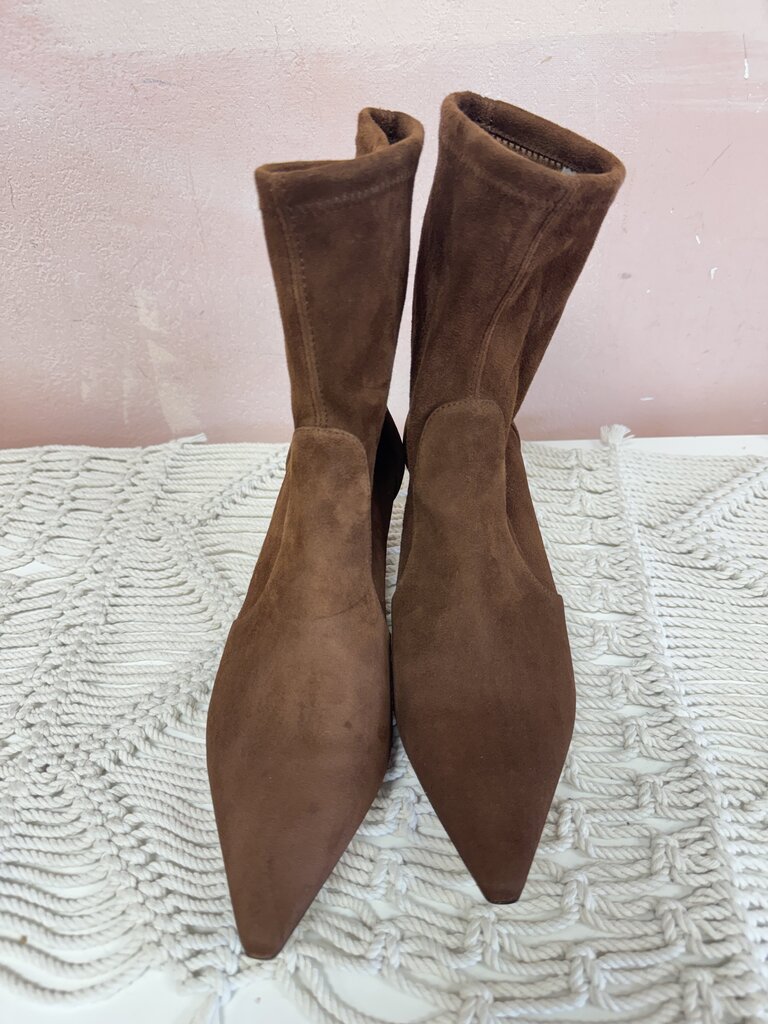 Stuart Weitzman Suede Vinnie Booties