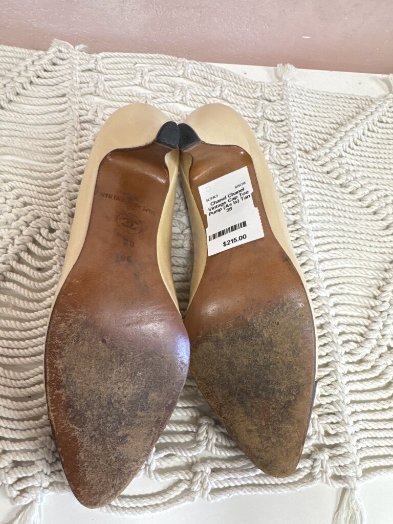 Chanel Vintage Cap Toe Pump (As Is)