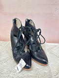 FreeBird Leather Tie Block Heels