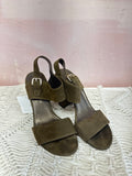 Stuart Weitzman Suede Strappy Block Heels