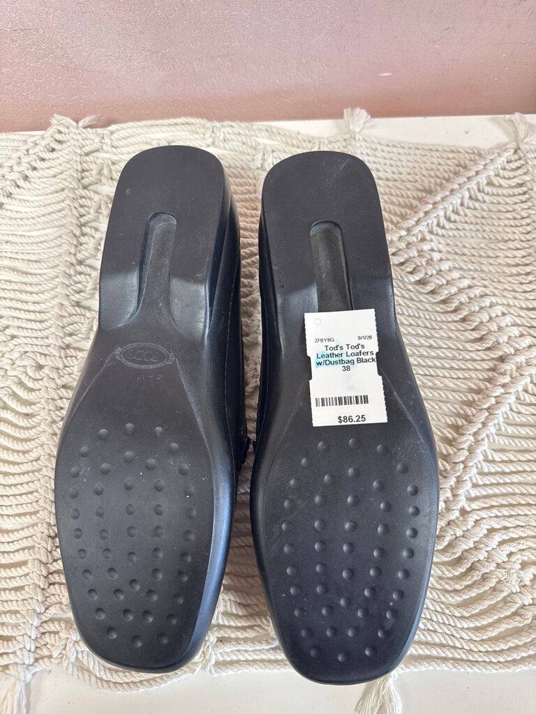 Tod's Leather Loafers w/Dustbag