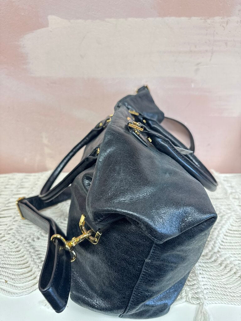 Tory Burch Leather Slouchy Tote Bag