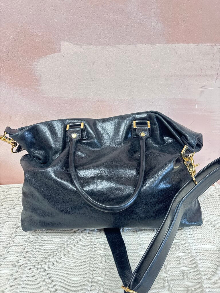 Tory Burch Leather Slouchy Tote Bag