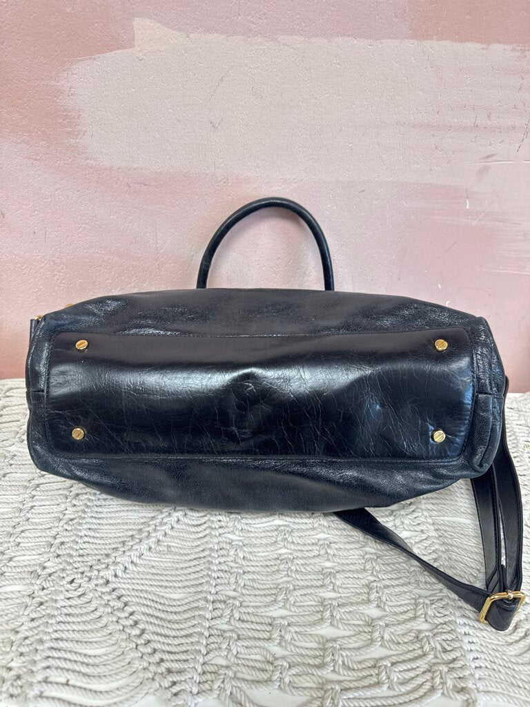 Tory Burch Leather Slouchy Tote Bag