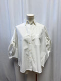 R13 White Short Sleeve Button Down