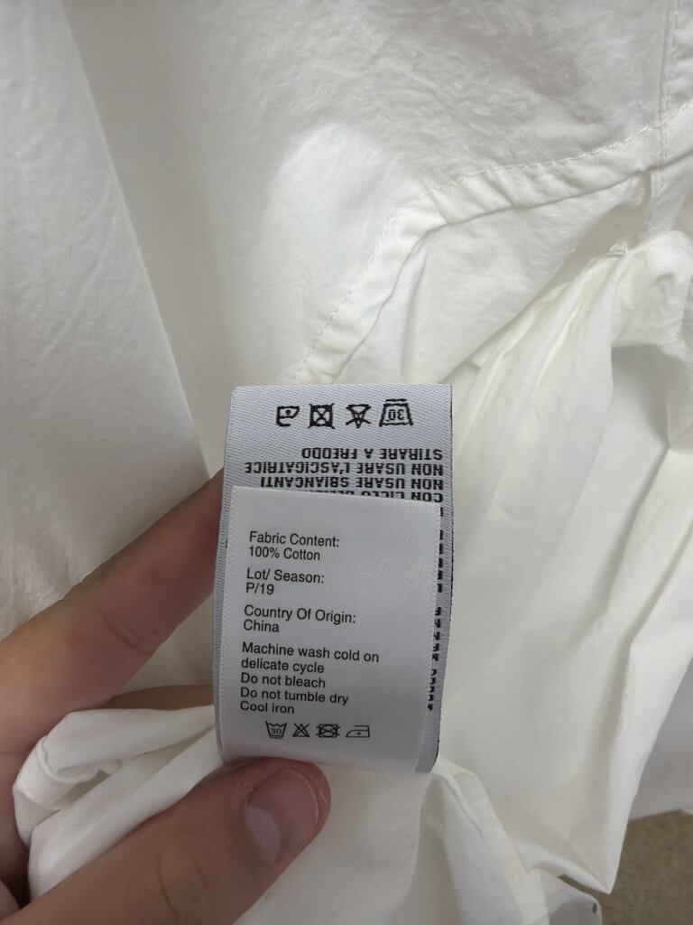 R13 White Short Sleeve Button Down