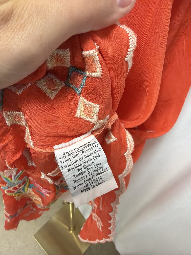 Johnny Was Orange Cover Up