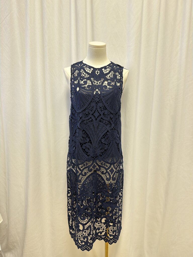 Alice + Olivia Navy Lace Tank Dress NWT