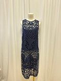 Alice + Olivia Navy Lace Tank Dress NWT