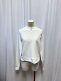Varley White Zip Crew