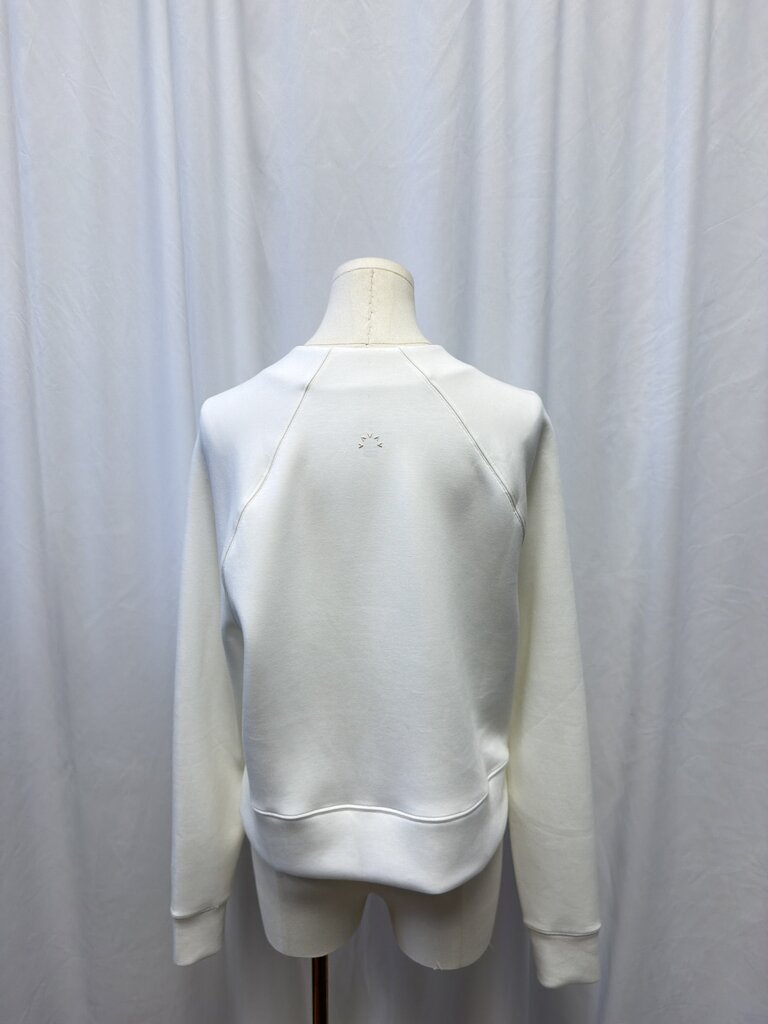 Varley White Zip Crew