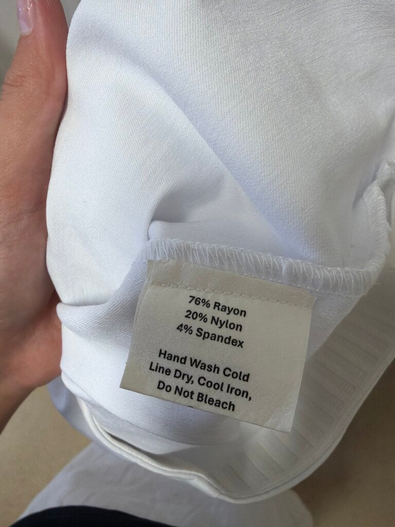 Sara Campbell White Pull On Pants