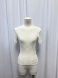 Z Supply White Textured Crew Neck Tee NWT