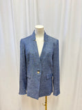 Veronica Beard Blue Linen Blazer