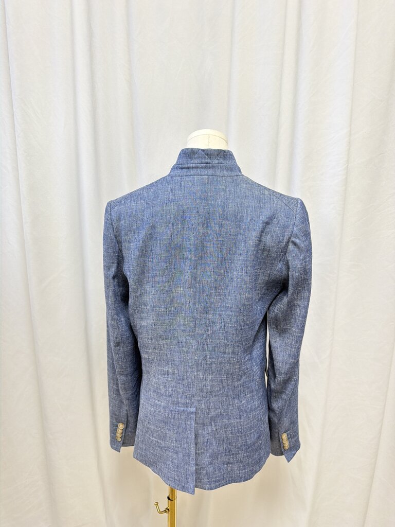 Veronica Beard Blue Linen Blazer