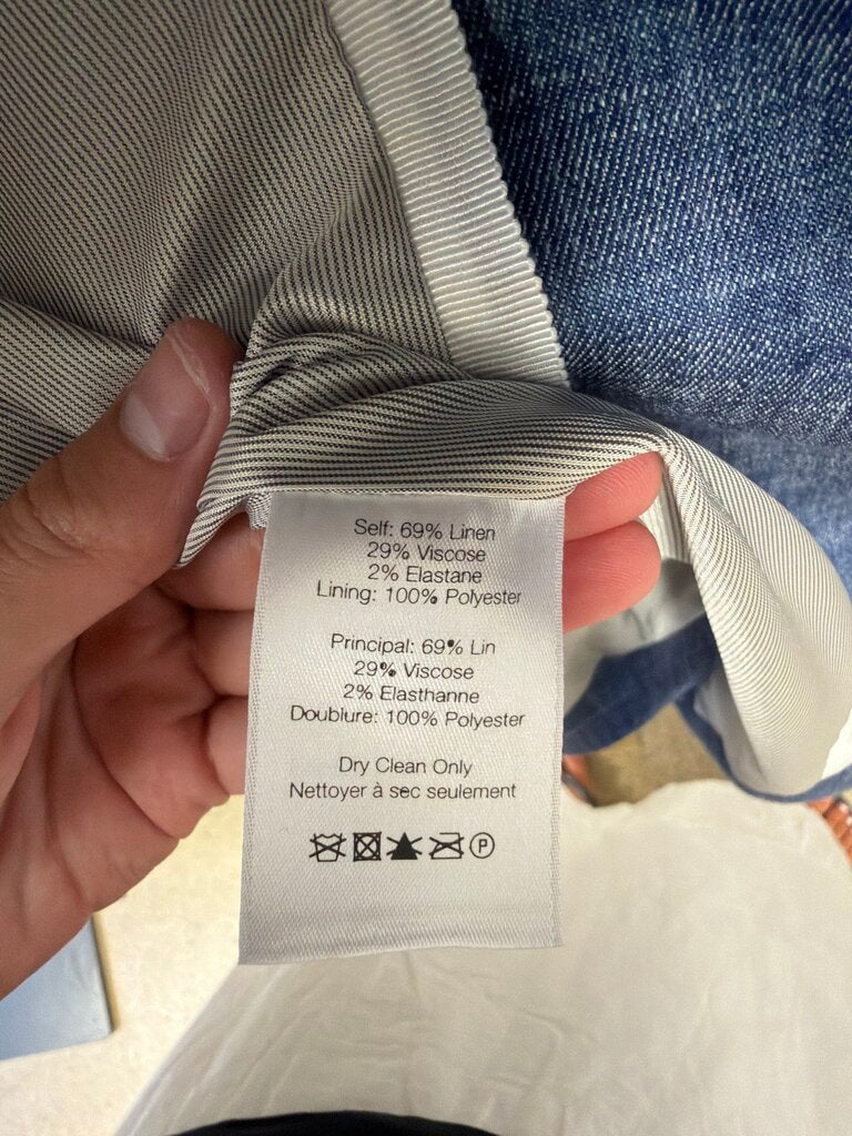 Veronica Beard Blue Linen Blazer
