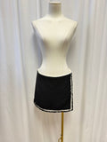 alice + olivia Black and White Tweed Mini Skort