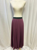 Pierre-Antonio Gaspari Plum Pleated Maxi Skirt