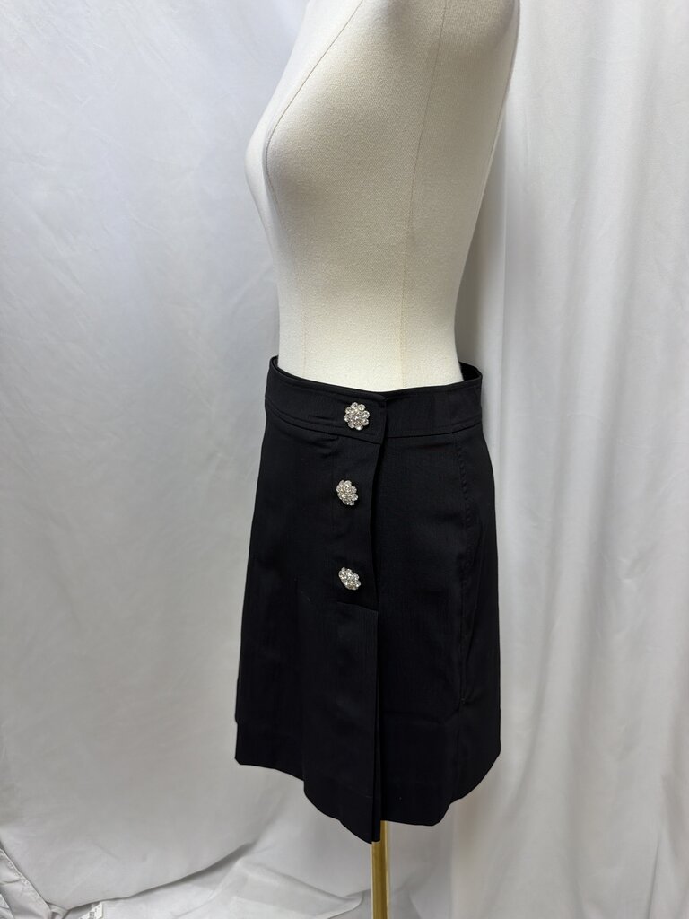 Ganni Crystal Embellished Knee Length Pleated Skirt