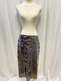 WAYF Grey Sequin Pencil Skirt NWT