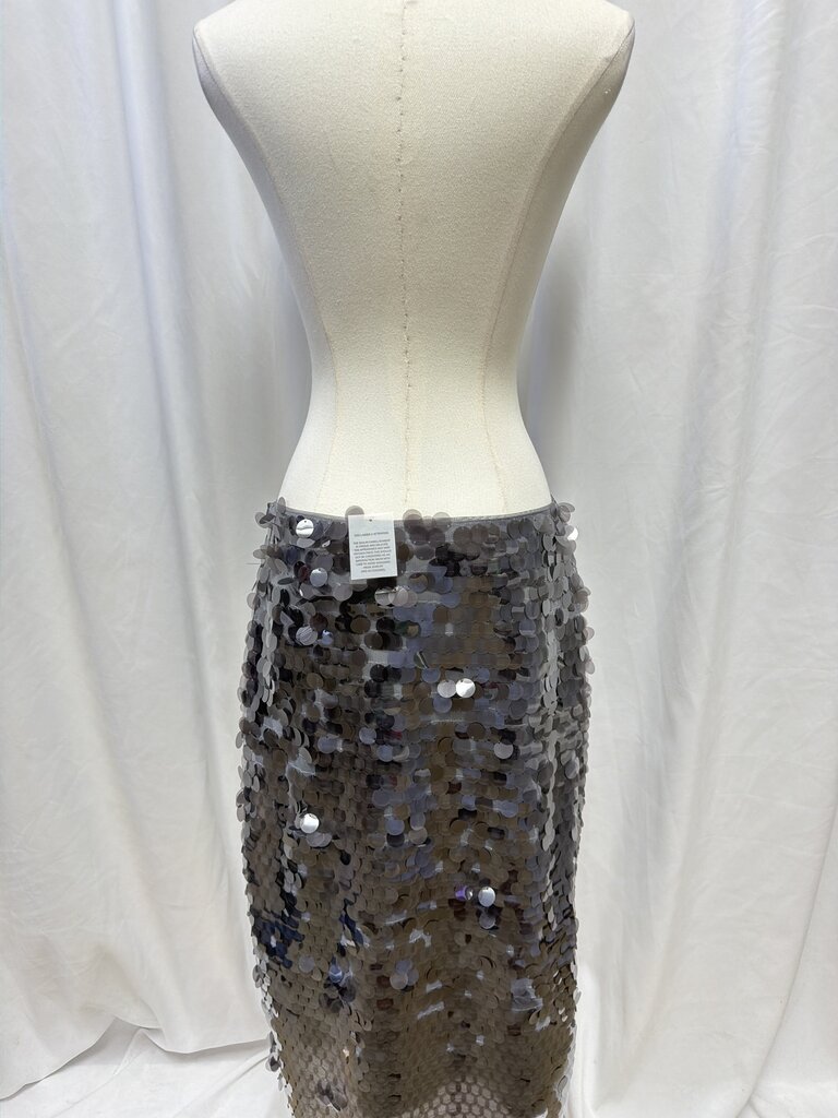 WAYF Grey Sequin Pencil Skirt NWT