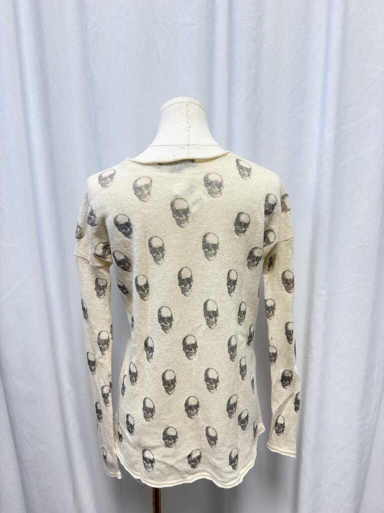 Skull Cashmere Cream Sweater