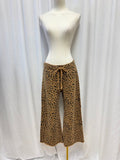 Nili Lotan Animal Print Cropped Sweatpant