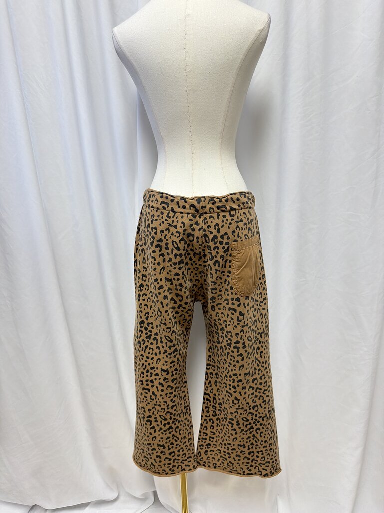Nili Lotan Animal Print Cropped Sweatpant