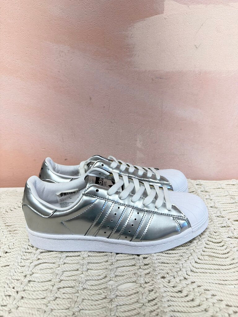 Adidas Silver Shell Toe (fits like W 10.5-11)
