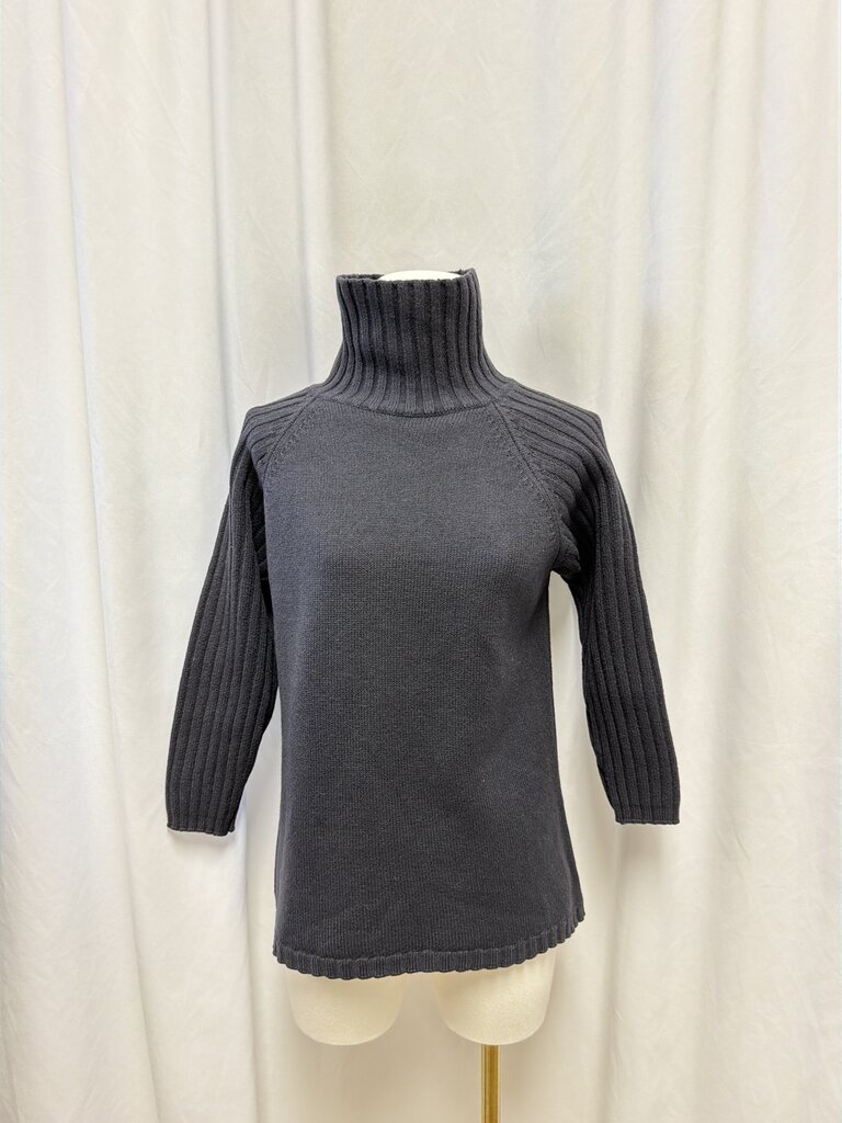 Burberry Black Wool Turtleneck Sweater