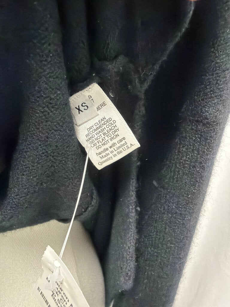 Lauren Moshi Black Cashmere Lip Sweater